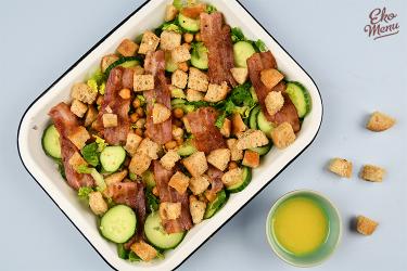 Caesar salade met broodcroutons